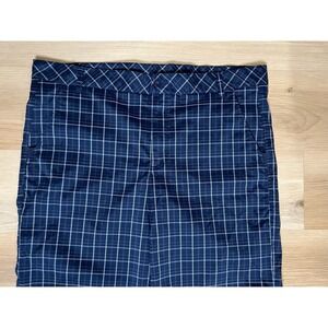 Fila Sport‎ Men's Navy Blue Plaid Golf Shorts Size 40